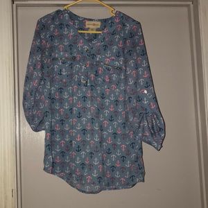 Blue anchor shirt